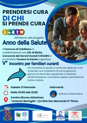 "Prendersi cura di chi si prende cura" - V Incontro per familiari curanti