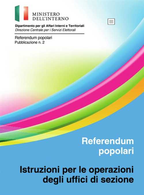 Manuale di istruzioni ad uso degli uffici elettorali di sezione - Referendum del 22 e 23 marzo 2026