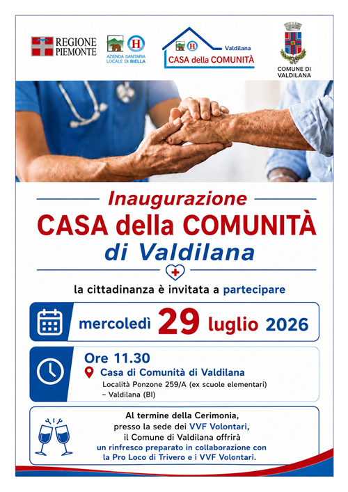 Inaugurazione Casa della Comunità di Valdilana