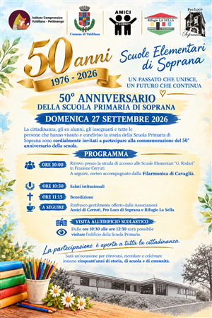 Celebrazioni del 50°Anniversario della Scuola Primaria di Soprana