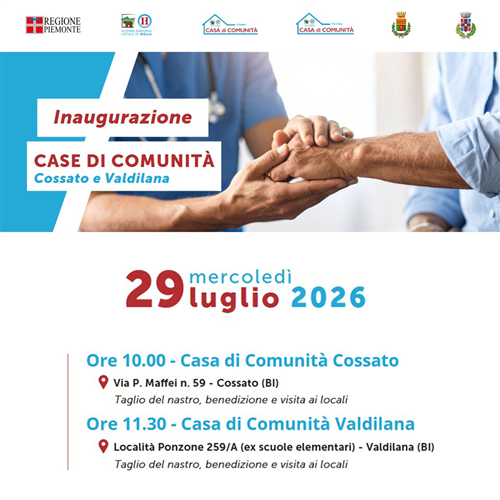 Inaugurazione Casa di Comunità di Valdilana