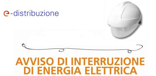 Avviso di interruzione di energia elettrica